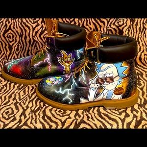 Custom Timberland Rick and Morty